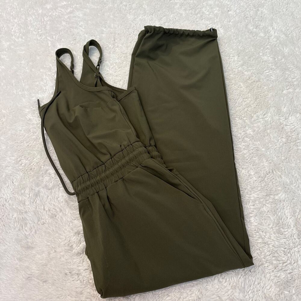 Abercrombie & Fitch Womens Green Jumpsuit MP Traveling Preppy Workout Casual